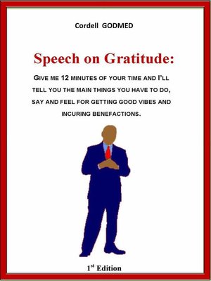 cover image of Speech on Gratitude